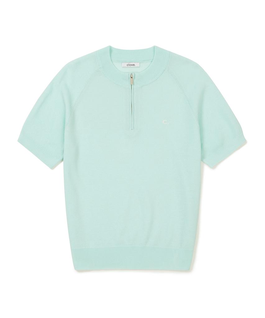 CLOVE [23Ss Clove] Half Zip-Up Knit (Mint)