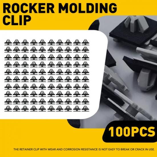 100x Hole Rocker 9MM Door Moulding Clip With Sealer Fasteners Clip 11562250