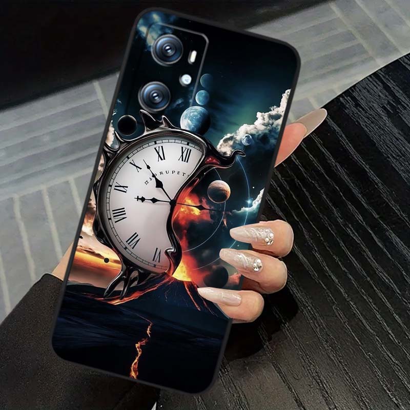 

Винтажная иллюстрация компаса Для OPPO Reno 5 6 7 A96 A40 A58 Realme GT A74 A78 Neo2 A74 A78 Find X5 X3 X7 X8 Черный Чехол для Телефона OPPO A72