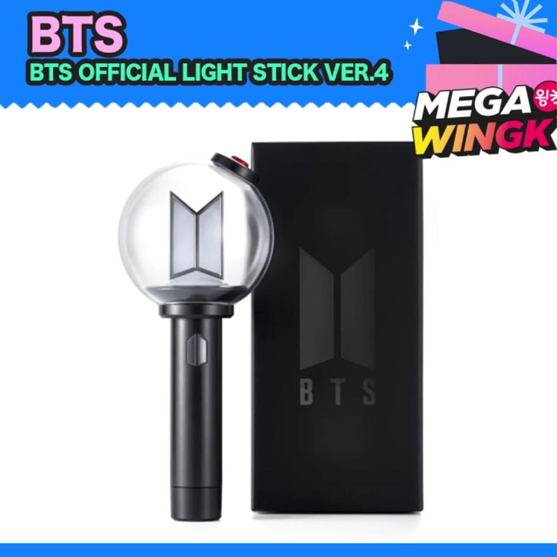 Официальный лайтстик BTS ВЕР.4 Официальный фонарик для фанатов – Выберите: Только световой стик или набор с подставкой BTS OFFICIAL LIGHT STICK VER.4