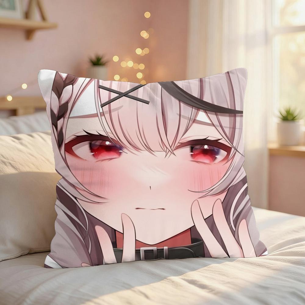 Sakamata Chloe Cute GAME Cushion Cover Silky Short Plush Invisible Zipper Dustproof Sofa Pillow Case For Home Decor