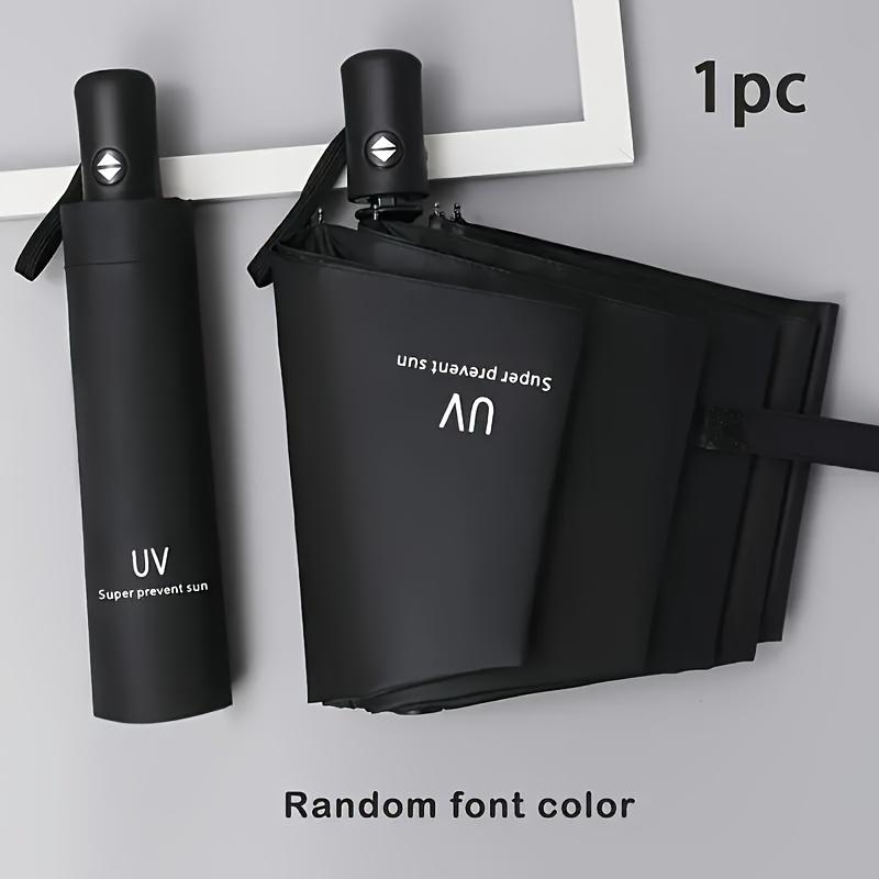 8 Bone Umbrella Automatic Umbrella Black Glue Sunscreen Sun Umbrella Plus UV Protection Windproof Umbrella