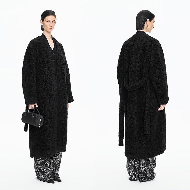 JNBY Women's Faux Fur H-Line Coat