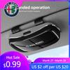 Zonnebrilhouder/zonneklephouder voor Alfa Romeo 156 159 147 4C 8C 166 Giulia Giulietta Mito 