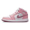 Air Jordan 1 Mid GS Valentines Day 2023 Kids Sneakers Pink Coral-Chalk Desert-Berry DQ8423-616