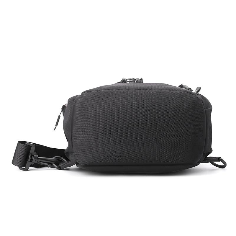 Men's Messenger Bag Oxford Cloth Water Bottle Holder Water Resistant Crossbody Bag Large Capacity Commuter Sling Bag For Daily Use