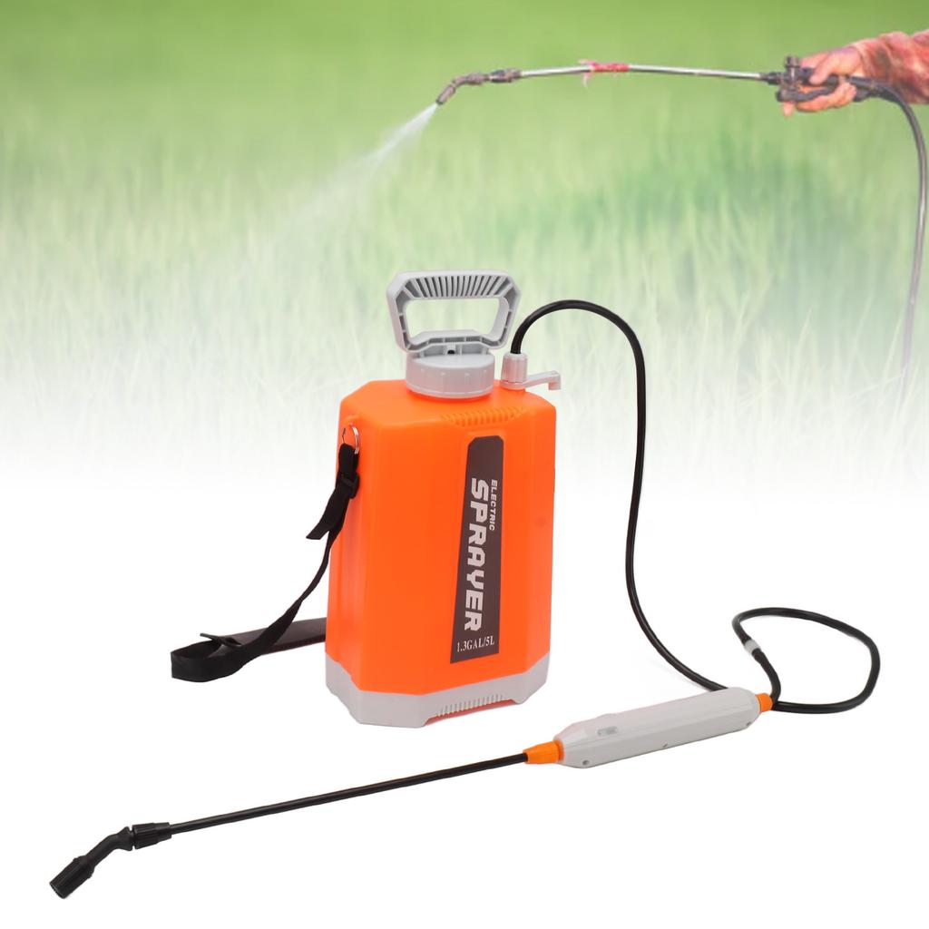 Battery Powered Sprayer with 3 Mist Nozzles Shoulder Mounted Multifunctional Electric Garden Sprayer for Watering Flowers Spraying Medicines
