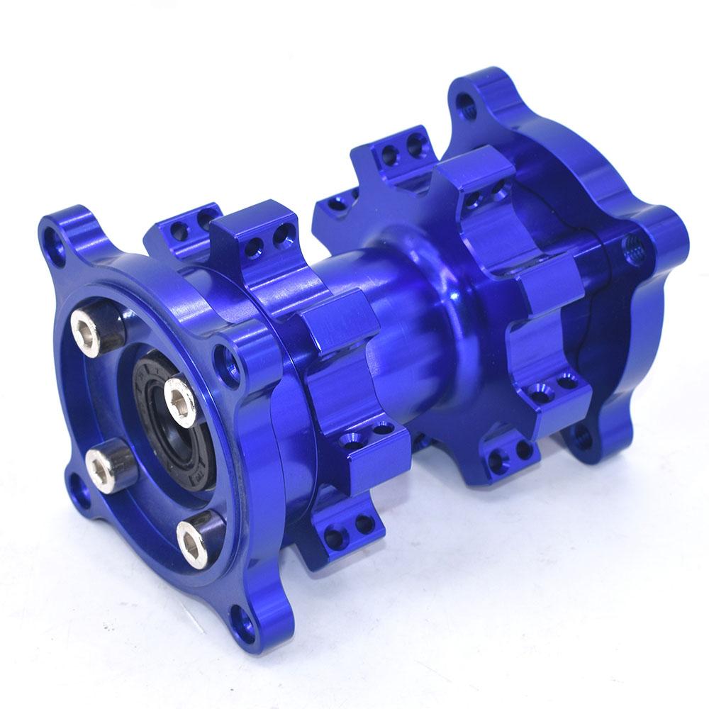 Rear CNC Aluminum Rim Hub 15MM Wheel Axle Hole Rear Rims Hubs For 10 12 14 17 Inch Dirt Pit Bike Motocross Wheel Tyre