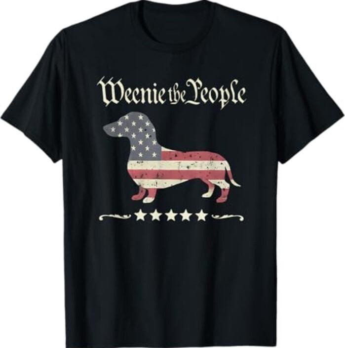 Weenie the people dachshund 4th of july T-Shirt Unisex T-Shirt XXL