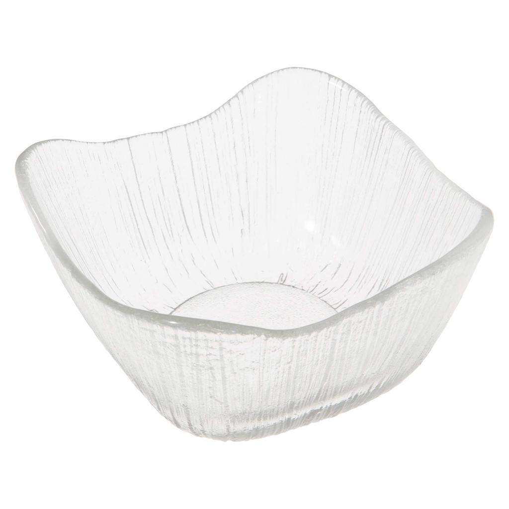 Toyo Sasaki Glass Large Bowl, Nagisa, Square, Approx. 15 x 15 x 7.5 cm, Made in Japan, 46221