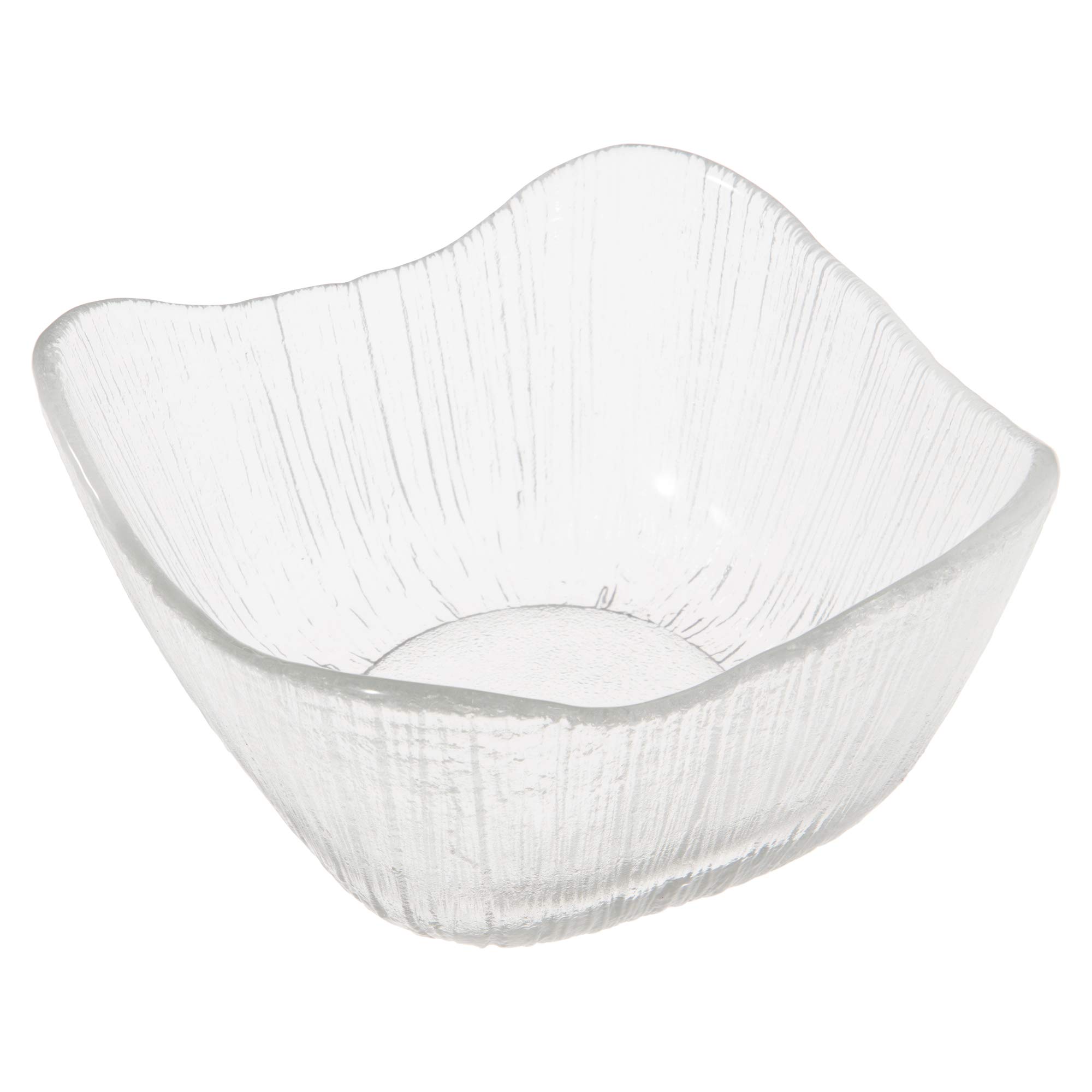 

Toyo Sasaki Glass Large Bowl, Nagisa, Square, Approx. 15 x 15 x 7.5 cm, Made in Japan, 46221