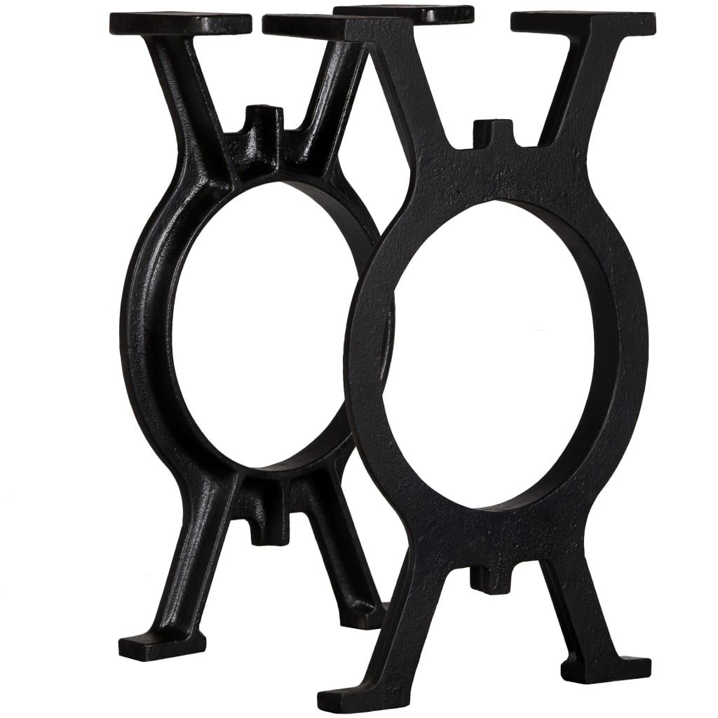 Bench Legs 2 pcs O Frame Cast Iron