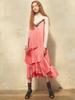 Holliseteonjeu Pleated Bustier Dress Pink