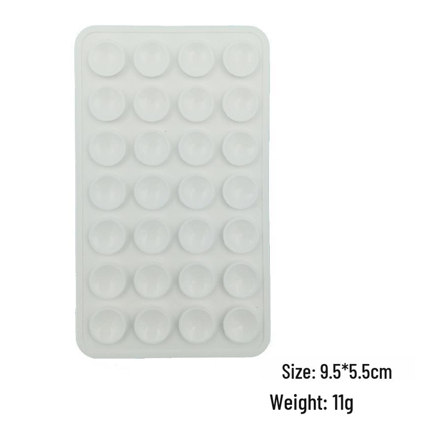 Supporto per telefono in silicone: Adesivo Posteriore Portatile, Antiscivolo, con Ventosa Stabile
