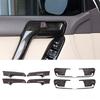 For Toyota Land Cruiser Prado FJ150 150 2010-2018 Black Wood Grain Car ABS Interior Door Handle Trim Car Accessories 4pcs