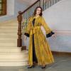 AB318 Ruffled Sleeve Evening Abaya Dress for Muslim Women