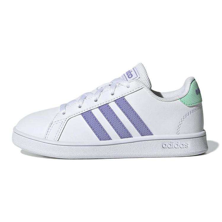 Adidas Neo GRAND COURT K Comfortable Low top Kids' Skateboarding Shoes White Kids' GX5775