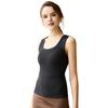 Women's Autumn/Winter Velvet Striped Vest with Chest Pad – Silk Protein, Warm, Versatile for Layering.