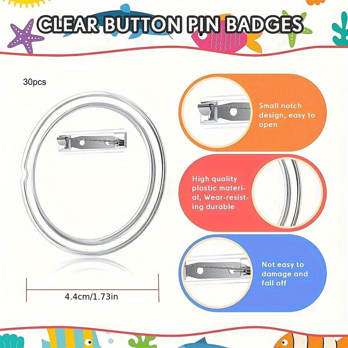 

Прозрачные акриловые заготовки для значков-пуговиц для изготовления значков на заказ и швейных проектов для фото, картинок, одежды, DIY, запчасти