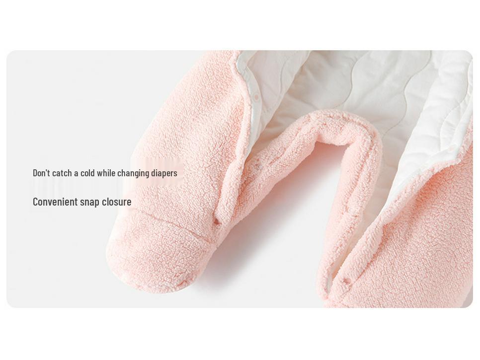 Infant Winter Jumpsuit: Thickened Cotton with Velvet, Quilted Warm Newborn Outfit for Autumn and Winter