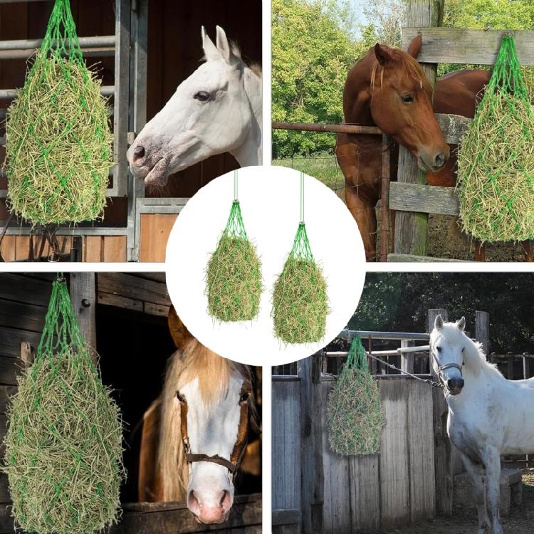 2PCS Extra Large Hays Net for Horses 40Inch Square Holes Simulates Pasture Grazing