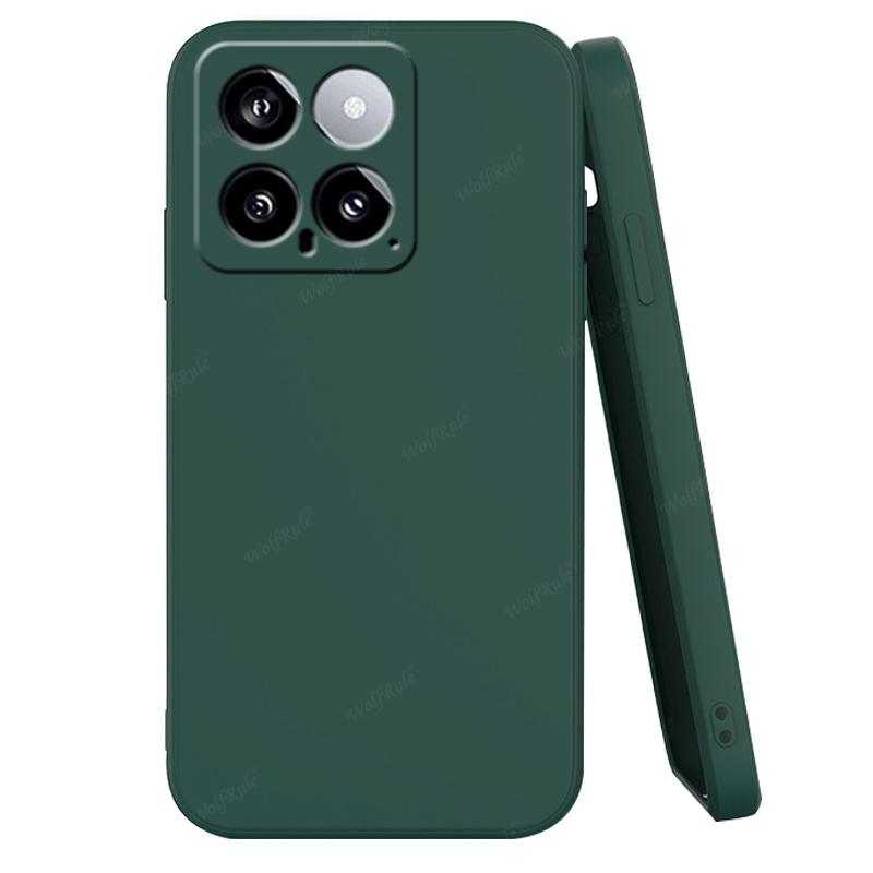 For Xiaomi 14 Case Cover Xiaomi 14 Capas Liquid Silicone Shockproof TPU Soft Fundas Xiaomi14 Mi14 Mi 11T 12T 13T 14 Pro