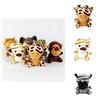 Wholesale Forest Animal Claw Machine Dolls Four Inch Tiger And Lion Plush Toys, Keychain Decorations And Accessories Plush, Pp Cotton, Customizable)
