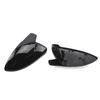Horn Look Black Rearview Side Mirror cover Caps for Volkswagen VW Golf 7 MK7 MK7.5 GTI R GTE GTD 2013-