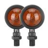 Pair of Turn Signal Indicator Light Black Yellow Steering Lamp Fits for Honda(Small Size)