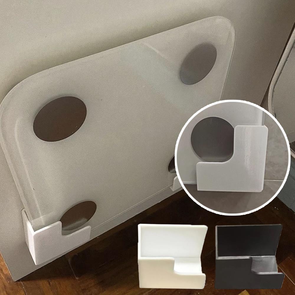 Wall Mounted Weight Scale Storage Rack Plastic Bracket No-Drill Bathroom Storage Rack Space-Saving Plastic Holder For Gym Scales