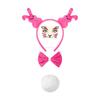 1/3/4/5Pcs Women's Bunnies Costume Accessories Set Rabbit Ears Headband Bowtie Rabbit Tail Tutu Skirt for Easter Party