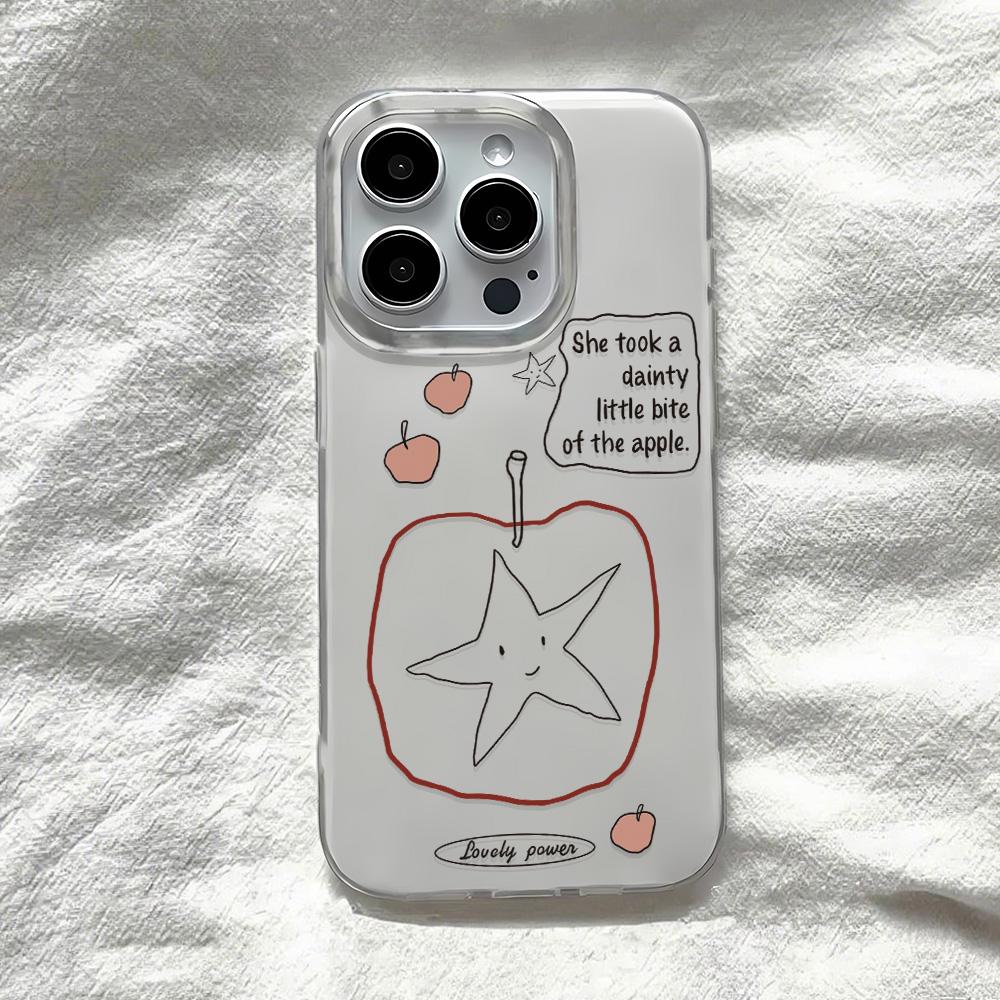Painted Phone Case for iPhone 12 13 15 16 iPhone 16 12 13 14 15 Pro  14 15 16 Pro Max Coverage Shockproof Anti-Fingerprint Fresh Style Protective Case
