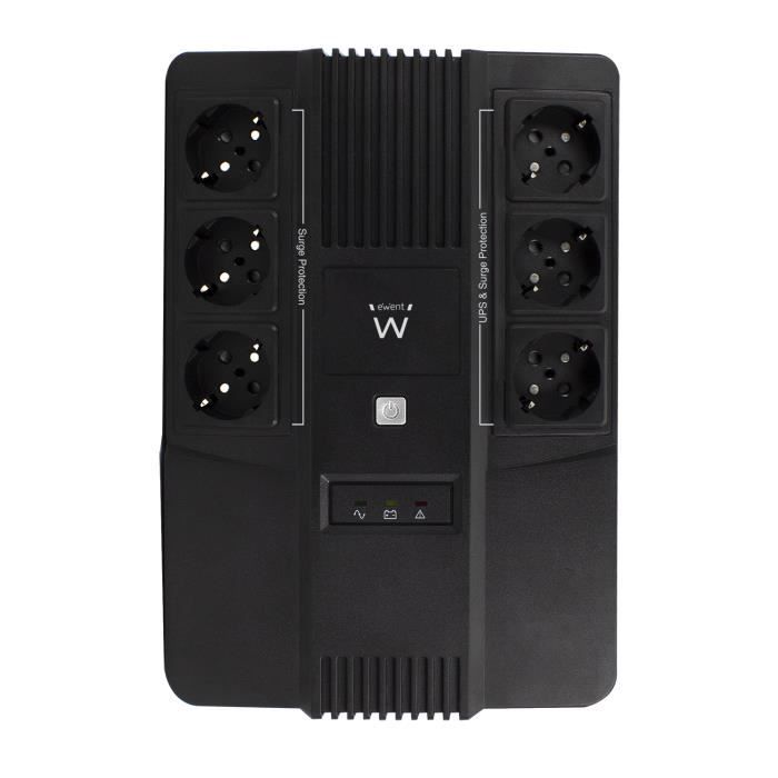 Ewent EW3945 alimentation d'énergie non interruptible 600 VA 1 sortie(s) CA Interactivité de ligne