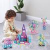 AMYCOOL Magnetic Blocks 162PCS Classic Magnetic Toy Block Lab Educational DIY Educational Toy Cultivate Creativity Magnetic Toy Elementary School