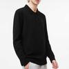 LACOSTE Knitwear Men's Black Lapel Moderate Other AH0676-031