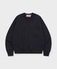 Geulleondeun Signature Logo V Neck Sweatshirt (Dark Navy)