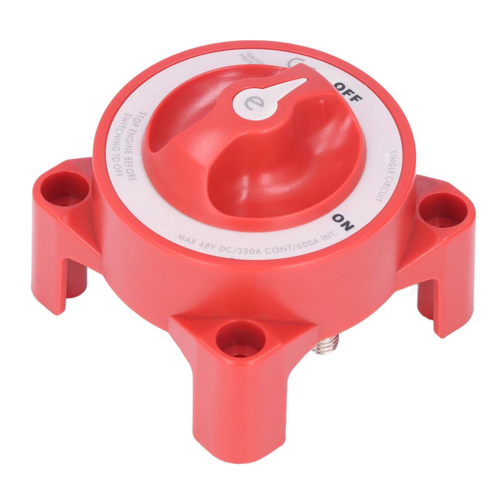 350A Battery Switch ON Off Knob Type Single Circuit Power Disconnect Isolator for Marine Boat Car Truck Trailer RV