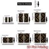 Set Of 2 Flat Printing Curtain Golden Ornamental Flourish Digital Printed Polyester Drapes Family Party Decoration Use Home