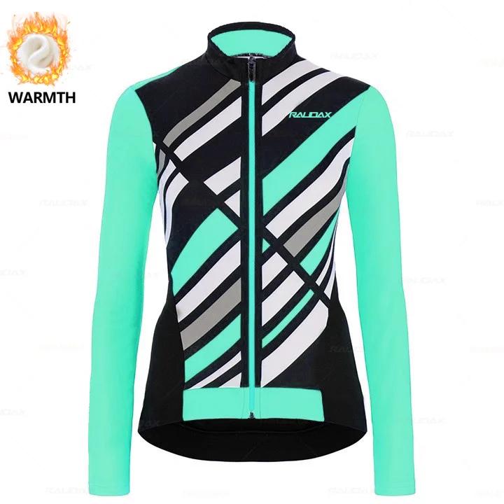 New Women's 2025 Cycling Jersey Set Winter Warm Thermal Fleece Outdoor Riding MTB Ropa Ciclismo Bib Pants Set Cycling Clothing