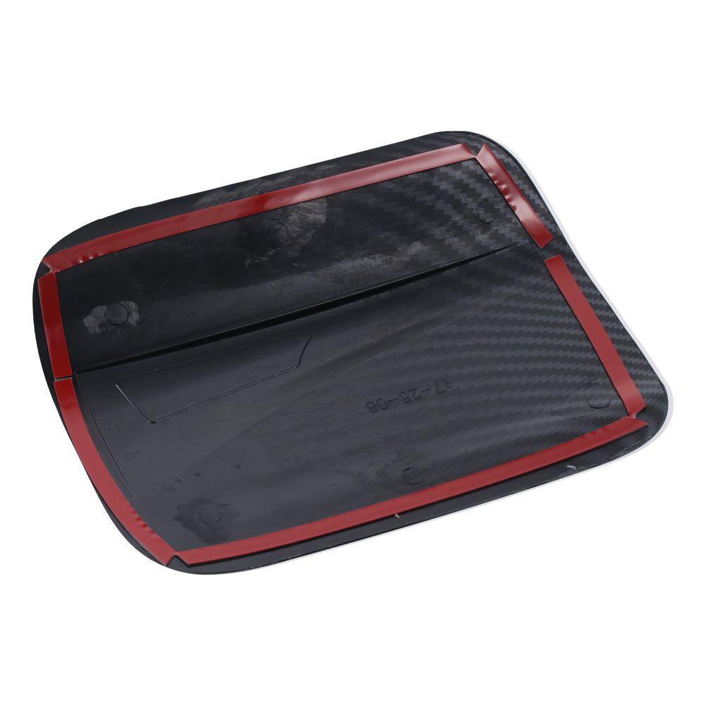 Car Gas Tank Door Cover Trim Carbon/Black ABS Fuel Tank Cover Car Gas Tank Door Cover Oil Gas Cap Exterior Decoration for Toyota