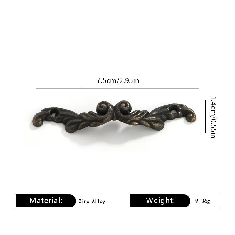 Zinc Alloy Mini Drawer Handles - Antique Jewelry Box Pulls, Decorative Cabinet Hardware for Gift Packaging & DIY Craft
