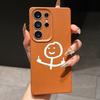 Samsung A07 A16 Xiaomi Redmi 13C 14C for iPhone 17 16 Pro Max Infinix Realme Phone Cases Soft brown Leather pattern TPU Case NY50 Cartoon Matchman art