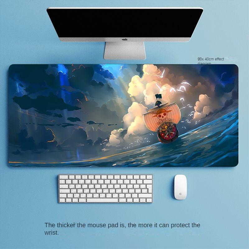 Mauspad, übergroß, Büro-Tastenkombination, integriertes Schloss, verdickt, individuell, gut aussehend, für Studenten, Computer, E-Sport, Tischmatte