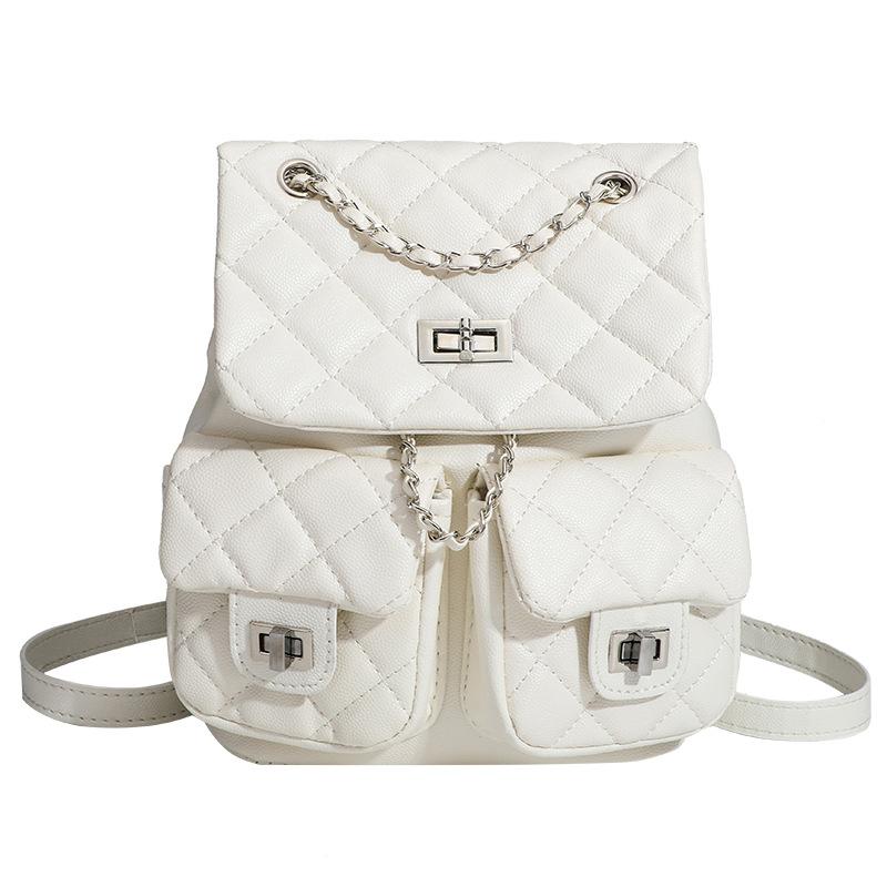 Niche Mini Chain Lightweight Small Backpack Female Student Commuter Backpack Small Fragrance Bag