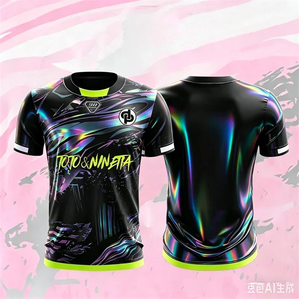 90-minute Pattern Summer 3D Printed Children s Outfit Football Jersey T-shirt Quick-drying Breathable Suitable for Daily Wear S
