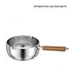 PuPan Non-Coated Stainless Steel Yukihira Pot (16cm)