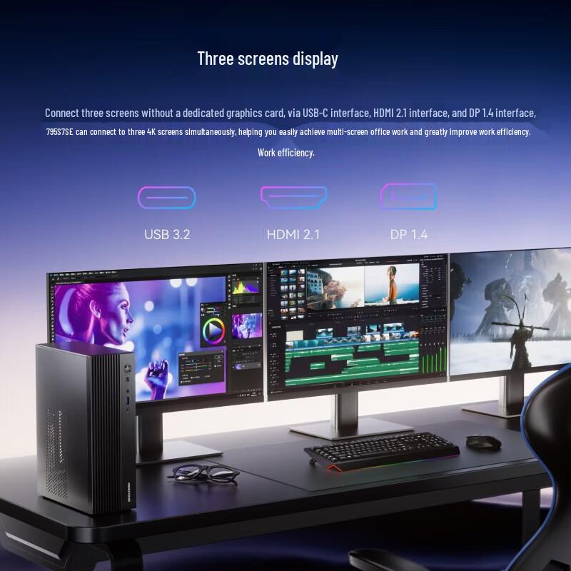 Minisforum 795S7 SE Ryzen R9-7945HX High-Performance Mini PC (CN version)