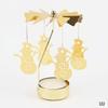 Carousel Candle Holder Gold Metal Candlesticks Room Decor Cake Rotating Candle Stand Home Decoration For Valentine's Christmas