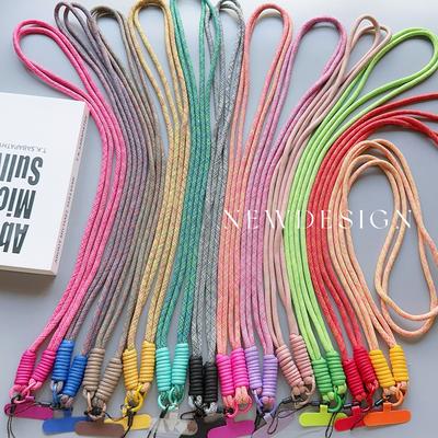 1pcs New Durable Twist Color Universal Phone Lanyard - Long Crossbody Shoulder/Neck Strap, Multi-Purpose Anti-Loss Rope