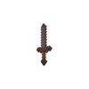 Mattel Minecraft Role Play Netherite Sword Kids Costume Accessory Figure for Ages 6 and Up Brown